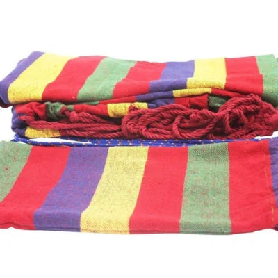 Garden Hammock Striped - Swing with Strong Rope
