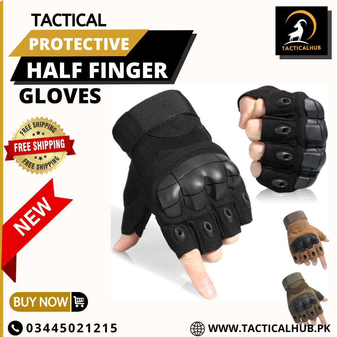 Tactical Protective Half Finger Gloves