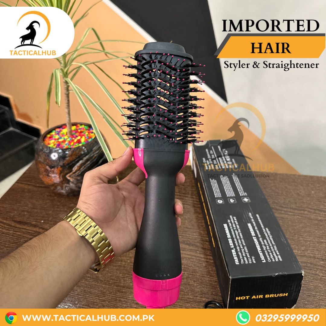 Hot Air Blower Brush For Hair Drying - Styling