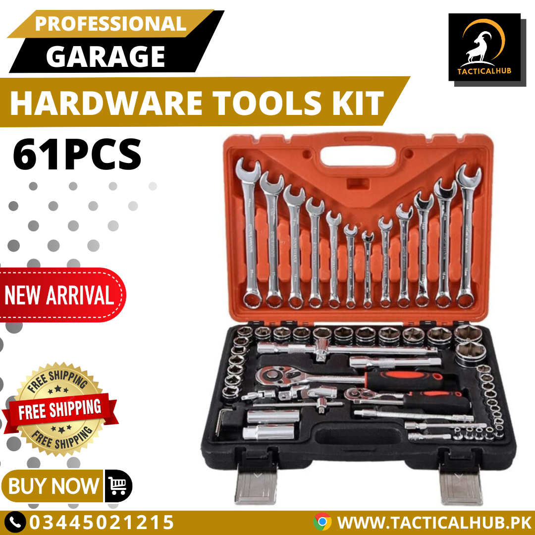 Tools Socket Box Kit Hardwere Tool Kit Box Socket Set 61pcs