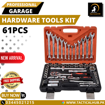 Hardwere Tool Kit Box Socket Set 61pcs