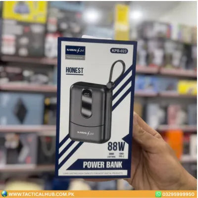 Kamal 20000mAh Power Bank – Honest Series 88W PD Fast Charging, Slim & Durable Design