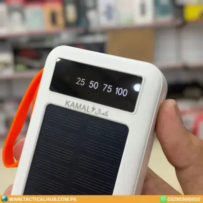 Kamal 20000mAh Solar Power Bank – High-Capacity Backup