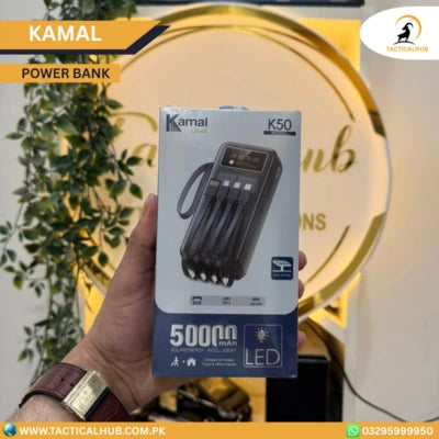 Kamal 50,000mAh High-Capacity Solar Power Bank