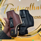 Premium-Grade Leather Pistol Pouch for Safe Carry