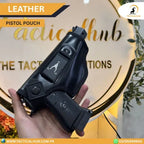Premium-Grade Leather Pistol Pouch for Safe Carry