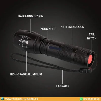 Professional-Grade LED Hunting Flashlight