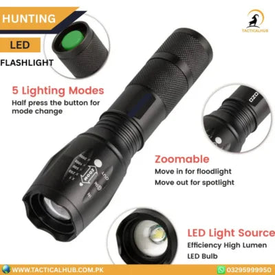 Professional-Grade LED Hunting Flashlight