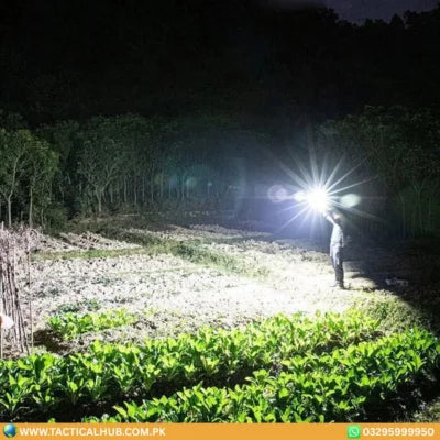 Professional Tactical LED Flashlight – USB Rechargeable Emergency Tool