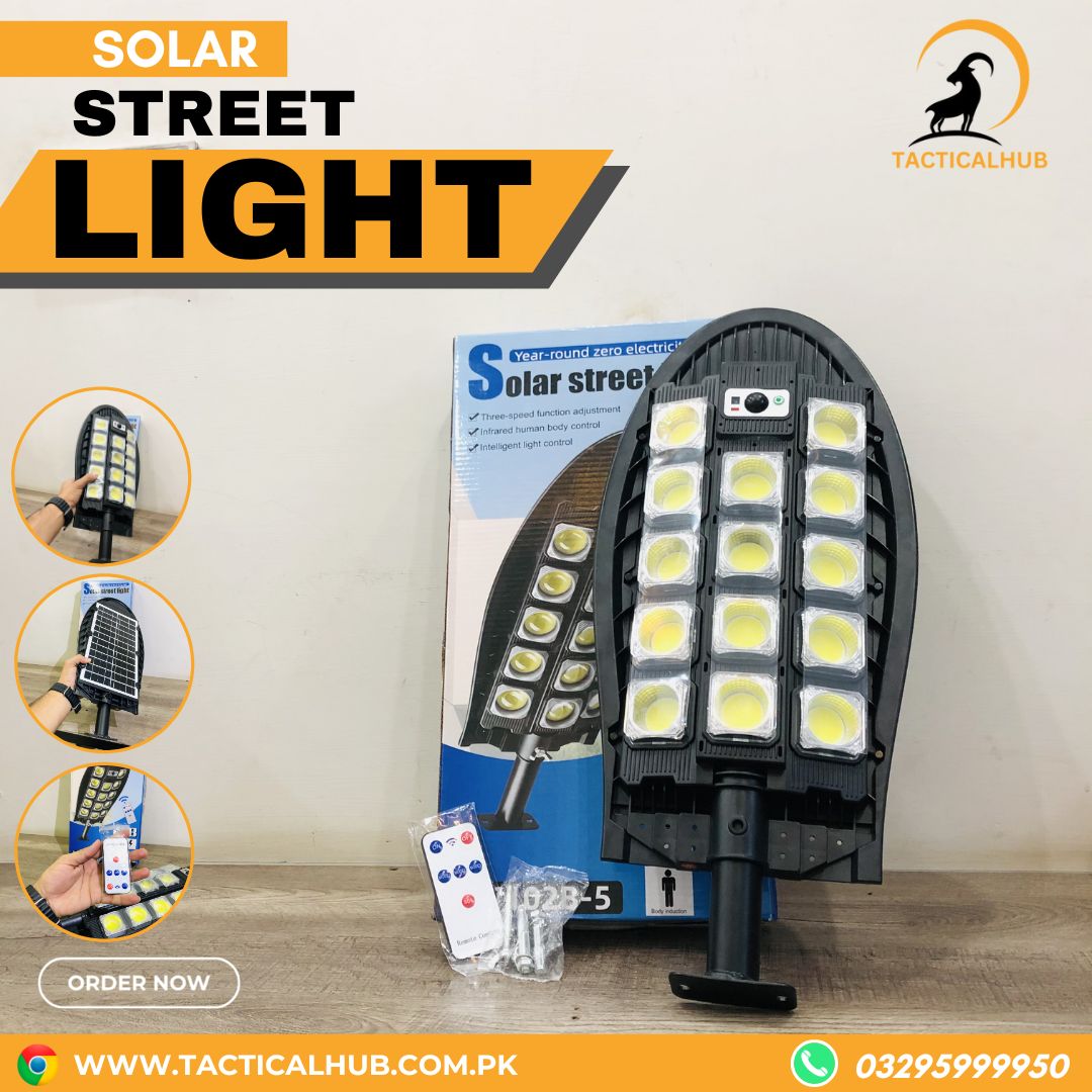 SOLAR STREET LAMP 364 LED 1400W + REMOTE CONTROL + METAL HOLDER