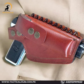 Secure Leather Pistolen Pouch.