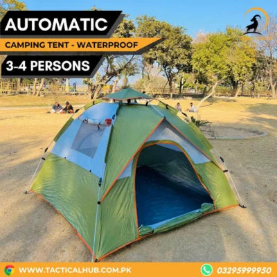Storm Proof Double layer Automatic Tent 3-4 Persons