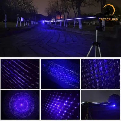 Tactical Sharp Laser Pointer with 5 Pattern Caps - 10Km Range