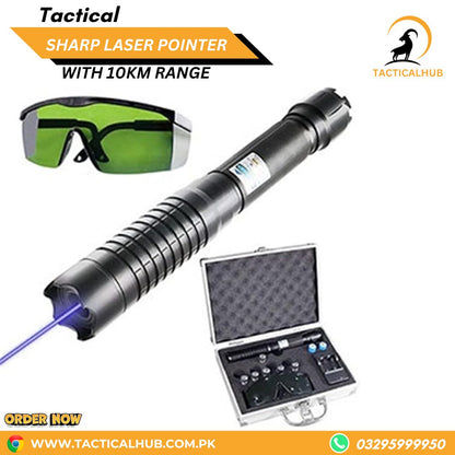 Tactical Sharp Laser Pointer with 5 Pattern Caps - 10Km Range