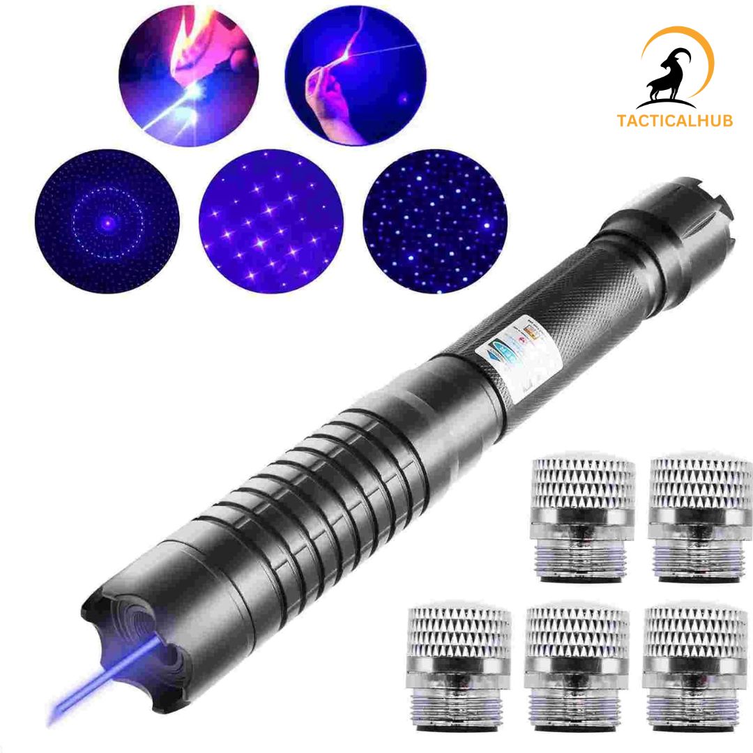 Tactical Sharp Laser Pointer with 5 Pattern Caps - 10Km Range