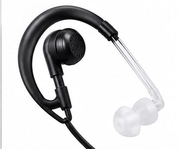 2-Pin Acoustic Tube Earpiece with PTT Microphone for Walkie Talkie Radio (pair)