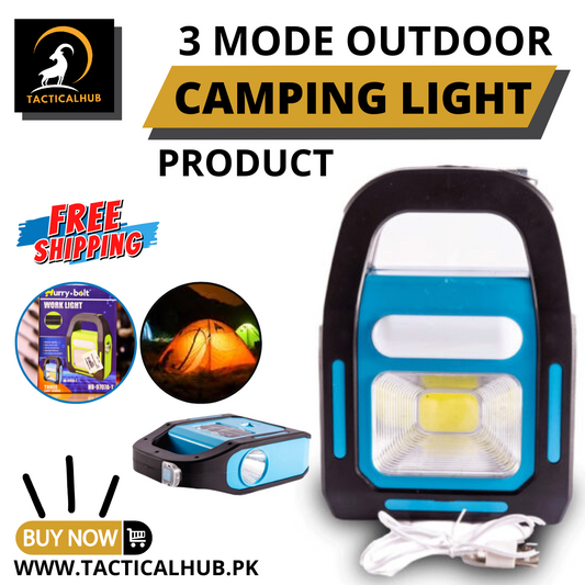 3 Mode Solar Camping Light