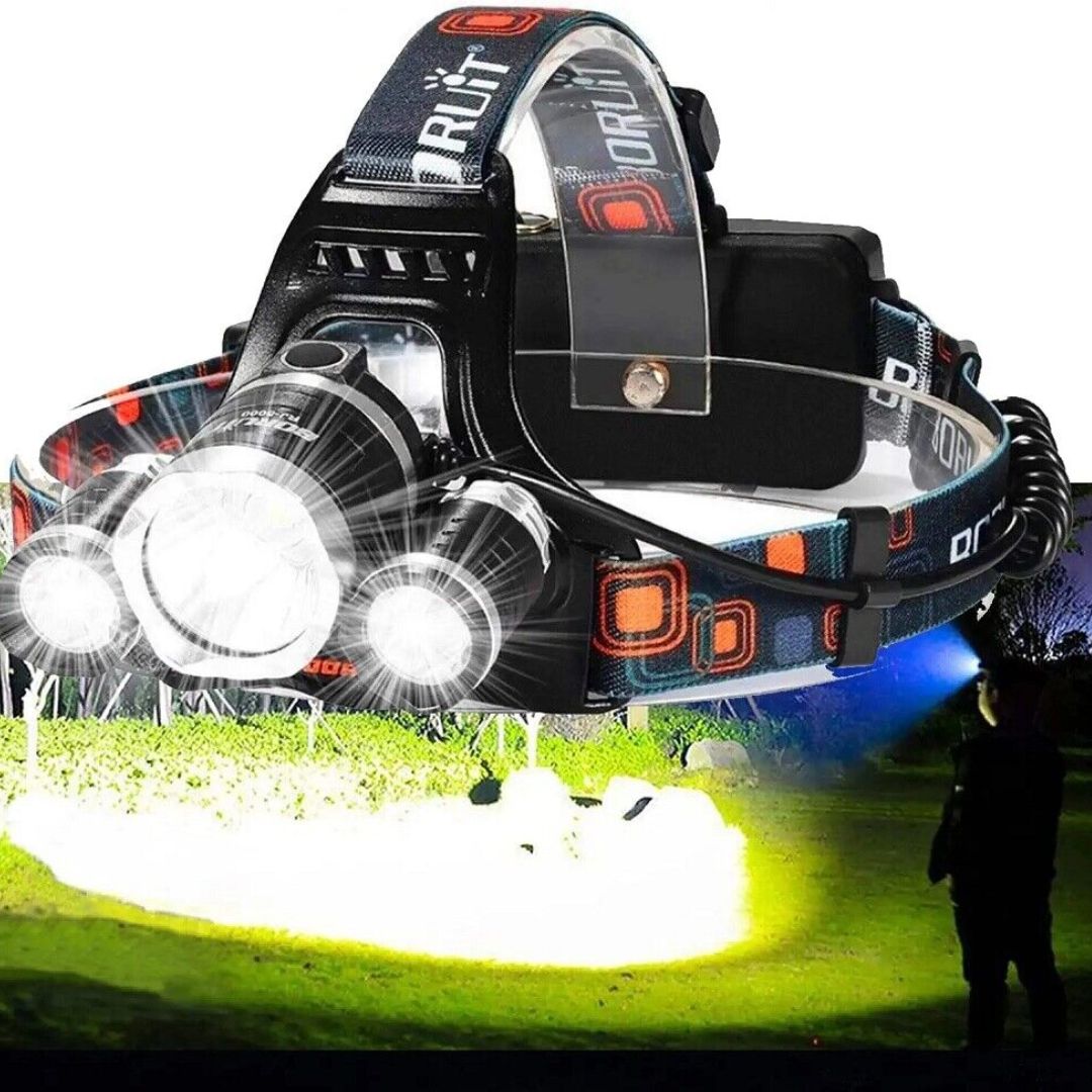 Waterproof Rechargeable Headlamp Torch