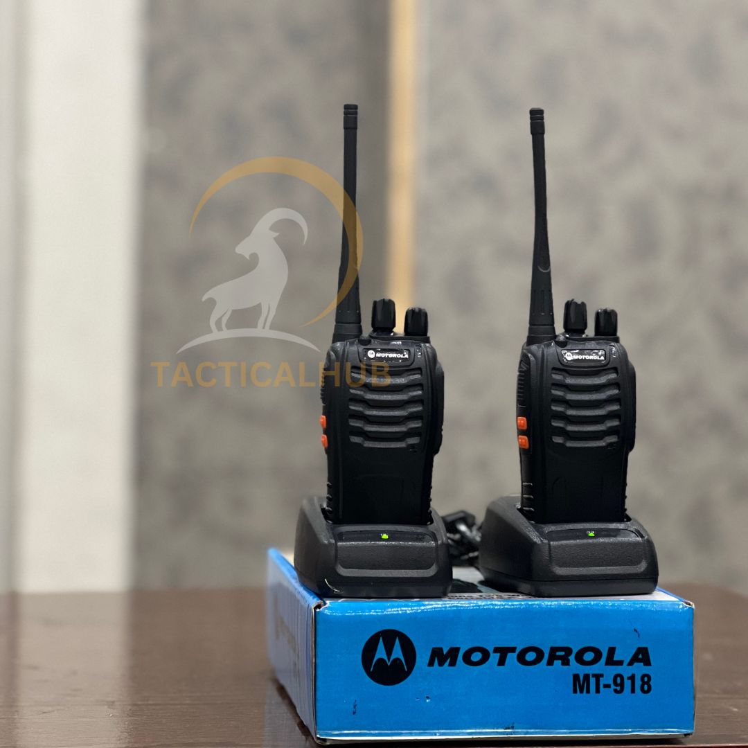 Motorola MT-918 Walkie Talkie - 2 to 4 KM Range - Pair