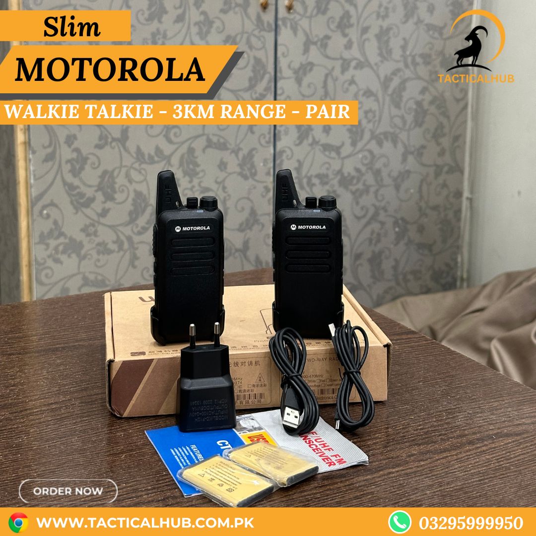 MOTOROLA C1 SLIM WALKIE TALKIE - PAIR