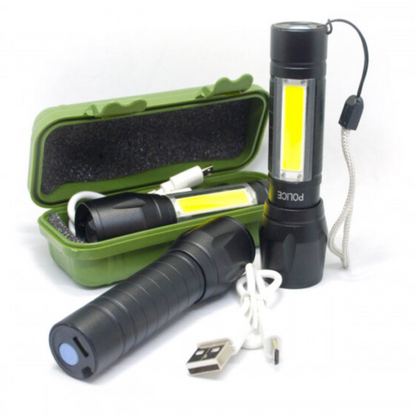 Rechargeable Handy Pocket Torch with Lamp