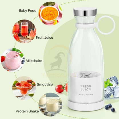 Electric Portable Usb Juicer Bottle Blender - 420 ml