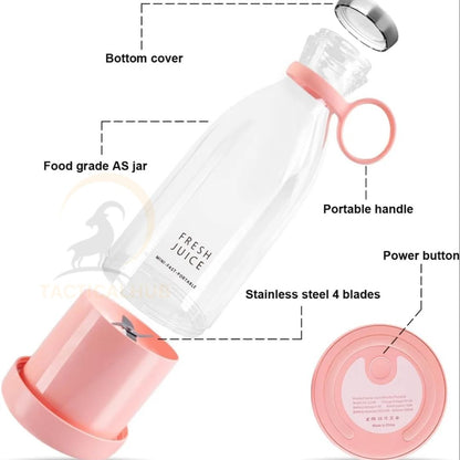 Electric Portable Usb Juicer Bottle Blender - 420 ml