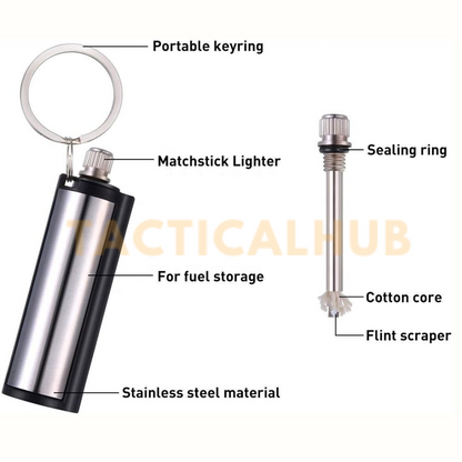 Metallic Keychain Fire Lighter