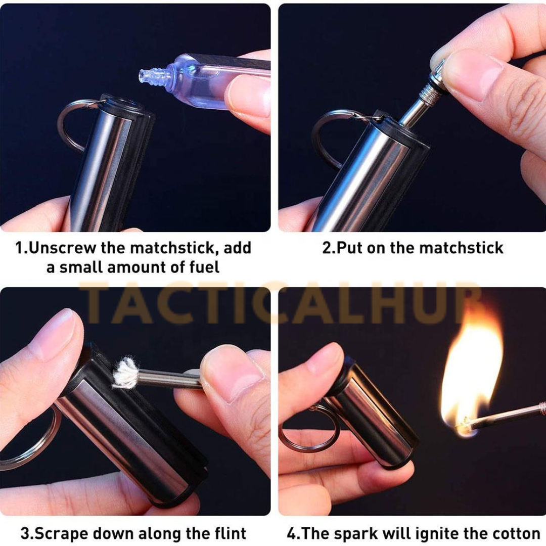 Metallic Keychain Fire Lighter