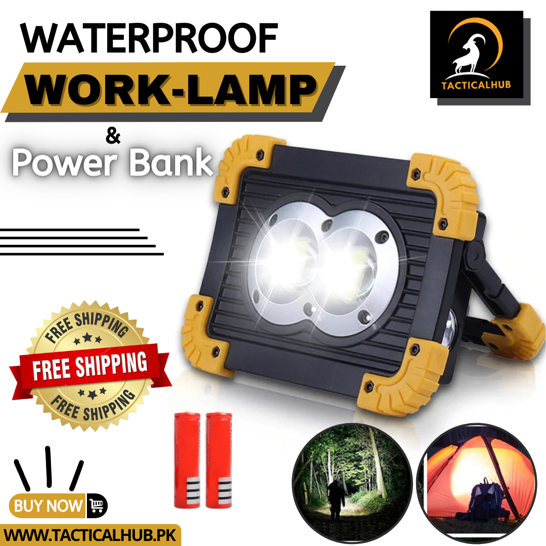 Waterproof Work-Lamp and Power Bank