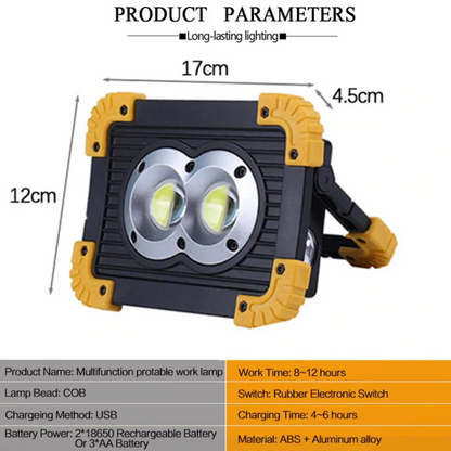 Waterproof Work-Lamp and Power Bank